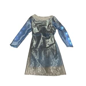 Disney Frozen Elsa Halloween Costume Light Up Dress With Sound Youth Girls 4/6